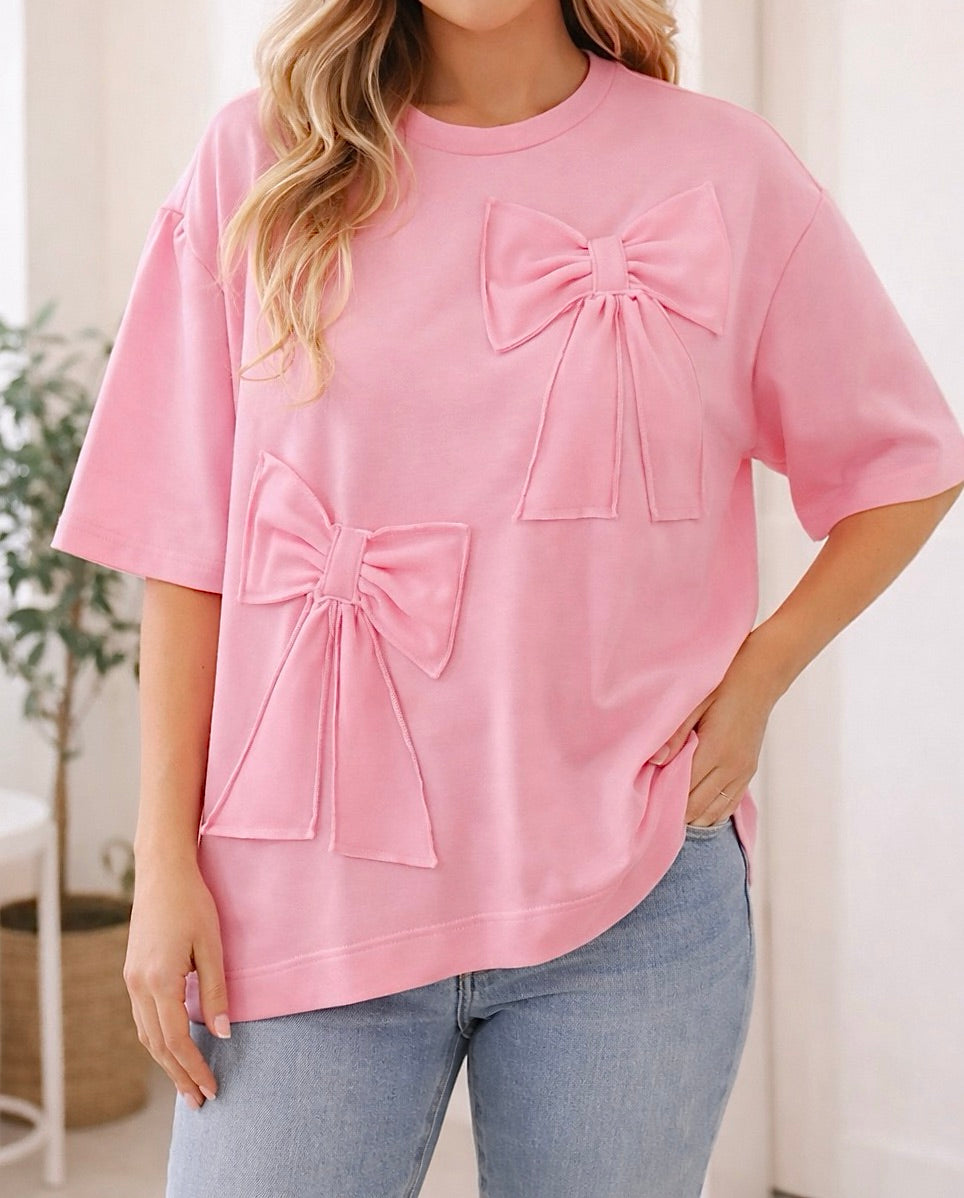 Pink Raw Edge Shirt