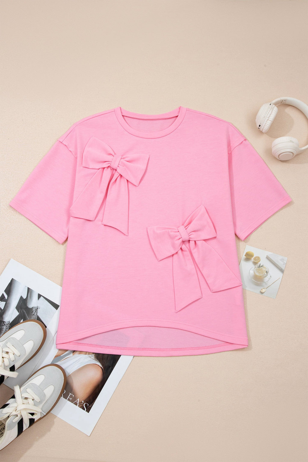 Pink Raw Edge Shirt
